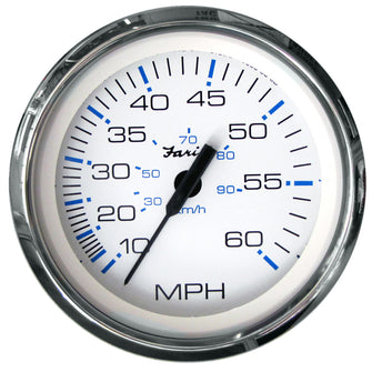 Faria Chesapeake White SS 4" Speedometer - 60MPH (Pitot) | 33811