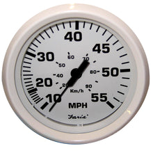 Faria Dress White 4" Speedometer - 55 MPH (Pitot) | 33112