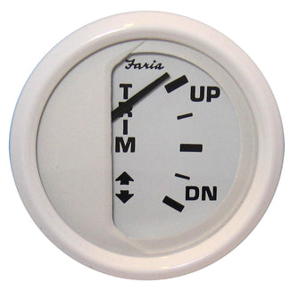 Faria Dress White 2" Trim Gauge (J/E/Suzuki Outboard) | 13123