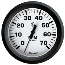 Faria Euro White 4" Tachometer 7000 RPM (Gas) (Outboards) | 32905