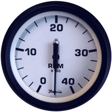 Faria Euro White 4" Tachometer 4000 RPM (Diesel) (Mechanical Takeoff & Var Ratio Alt) | 32942