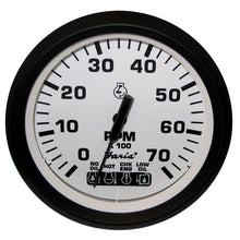 Faria Euro White 4" Tachometer w/ SystemCheck Indicator 7000 RPM (Gas) (Johnson / Evinrude Outboard) | 32950