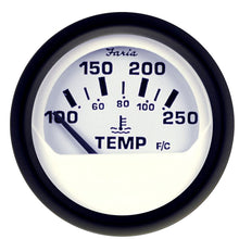 Faria Euro White 2" Water Temperature Gauge (100-250&#176;F) | 12904