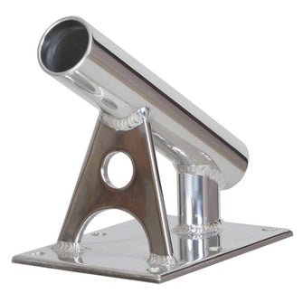 Lee's MX Pro Series Fixed Angle Center Rigger Holder - 30deg- 1.5" ID - Bright Silver | MX7002CR