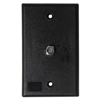 KING Jack PB1001 TV Antenna Power Injector Switch Plate - Black | PB1001