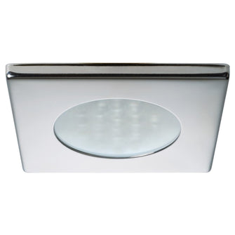 Quick Bryan C Downlight LED - 2W, IP40, Spring Mounted - Square Stainless Bezel, Round Warm White Light | FAMP3442X02CA00