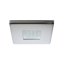 Quick Edwin C Downlight LED - 2W, IP66, Screw Mounted - Square Stainless Bezel, Square Warm White Light | FAMP3432X02CA00