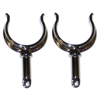 Perko Ribbed Type Rowlock Horns - Chrome Plated Zinc - Pair | 1262DP0CHR