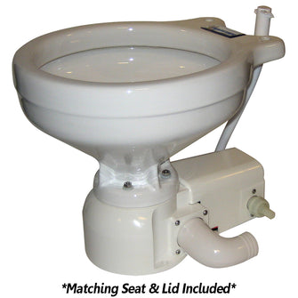 Raritan Sea Era Toilet - Household Style - Freshwater Solenoid - Straight & 90deg Discharge - Smart Toilet Control - 12v | 162HF012