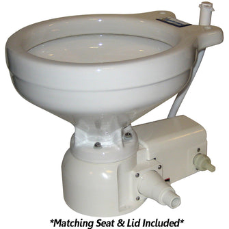 Raritan Sea Era Toilet - Marine Size - Freshwater Solenoid - Straight & 90deg Discharge - Smart Toilet Control - 12v | 162MF012