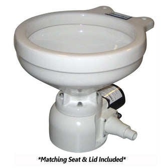 Raritan Sea Era Toilet - Marine Size - Remote Intake Pump - Straight & 90deg Discharge - Smart Toilet Control - 12v | 162MR012