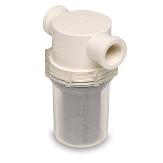 Shurflo by Pentair 1/2" Raw Water Strainer w/Bracket & Fittings - 50 Mesh Screen | 253-121-01