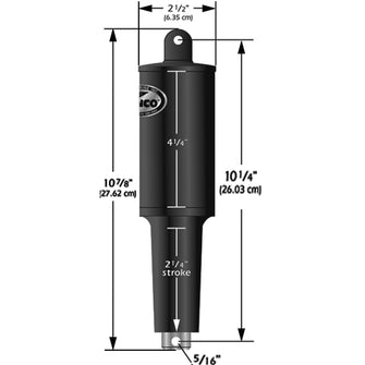 Lenco 12V 1-1/4" Stroke 5 Lobe Actuator - 5/16" - 3/8" | 15122-001