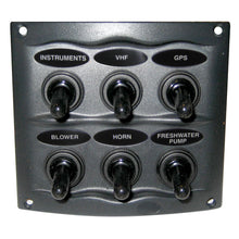 Marinco Waterproof Panel - 6 Switches - Grey | 900-6WP