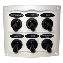 Marinco Waterproof Panel - 6 Switches - White | 900-6WPW