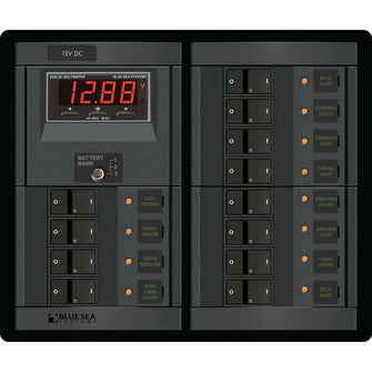 Blue Sea 1217 12V DC 12 Position w/Digital Meter | 1217