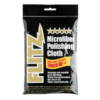 Flitz Microfiber Polishing Cloth - 16" x 16" - Single Bag | MC200