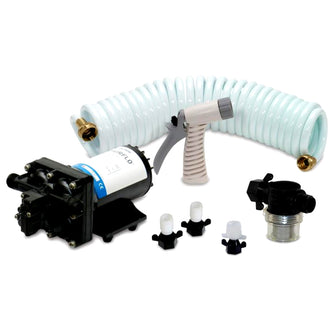 Shurflo by Pentair BLASTER&trade;II Washdown Kit - 12VDC, 3.5GPM w/25' Hose, Nozzle, Strainer & Fittings | 4338-121-E07