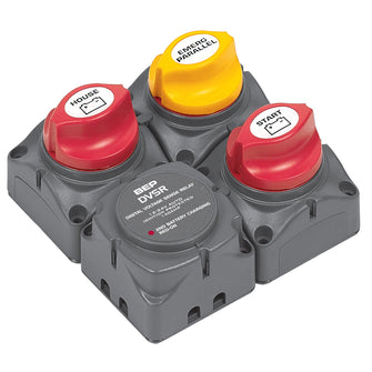 BEP Square Battery Distribution Cluster f/Single Engine w/Two Battery  Banks | 716-SQ-140A-DVSR