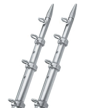 TACO 15' Silver/Silver Outrigger Poles - 1-1/8" Diameter | OT-0442VEL15