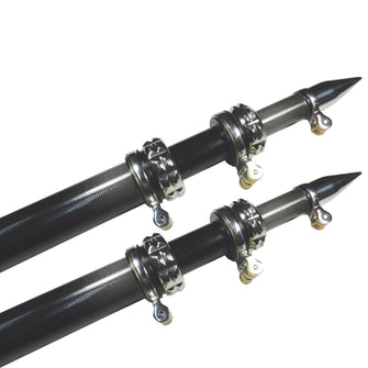 TACO 16' Carbon Fiber Outrigger Poles - Pair - Black | OT-3160CF