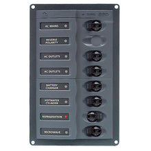 BEP AC Circuit Breaker Panel w/o Meters, 6 Way w/Double Pole Mains | 900-ACM6W-110V