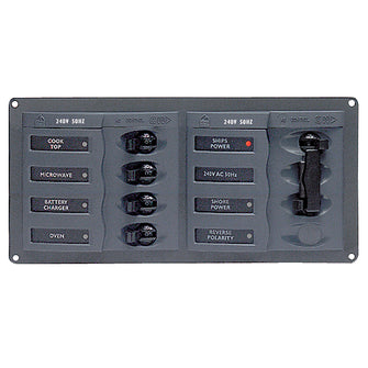 BEP AC Circuit Breaker Panel w/o Meters, 4 Way Panel 2 Mains - 240V | 900-AC1