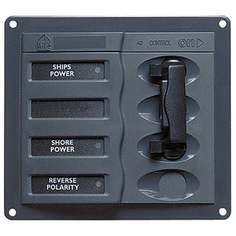 BEP AC Circuit Breaker Panel without Meters, Double Pole Change Over Panel | 900-ACCH-110V