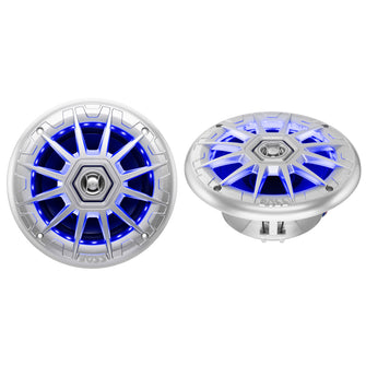 Boss Audio 6.5" MRGB65S Speakers w/RGB Lighting - Silver - 200W | MRGB65S