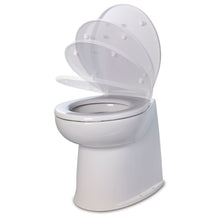 Jabsco 17" Deluxe Flush Raw Water Electric Toilet w/Soft Close Lid - 12V | 58240-3012
