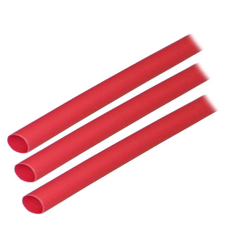 Ancor Adhesive Lined Heat Shrink Tubing (ALT) - 1/4" x 3" - 3-Pack - Red | 303603