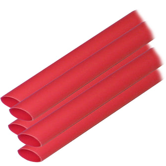 Ancor Adhesive Lined Heat Shrink Tubing (ALT) - 3/8" x 6" - 5-Pack - Red | 304606