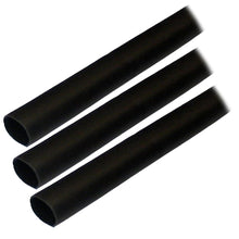 Ancor Adhesive Lined Heat Shrink Tubing (ALT) - 1/2" x 3" - 3-Pack - Black | 305103