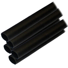 Ancor Adhesive Lined Heat Shrink Tubing (ALT) - 1/2" x 6" - 5-Pack - Black | 305106