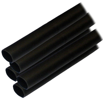 Ancor Adhesive Lined Heat Shrink Tubing (ALT) - 1/2" x 12" - 5-Pack - Black | 305124