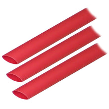 Ancor Adhesive Lined Heat Shrink Tubing (ALT) - 1/2" x 3" - 3-Pack - Red | 305603