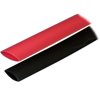 Ancor Adhesive Lined Heat Shrink Tubing (ALT) - 3/4" x 3" - 2-Pack - Black/Red | 306602