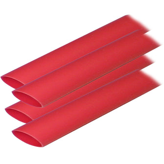 Ancor Adhesive Lined Heat Shrink Tubing (ALT) - 3/4" x 12" - 4-Pack - Red | 306624