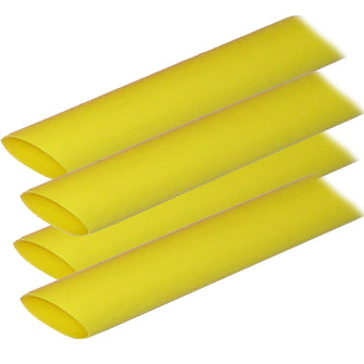 Ancor Adhesive Lined Heat Shrink Tubing (ALT) - 3/4" x 12" - 4-Pack - Yellow | 306924