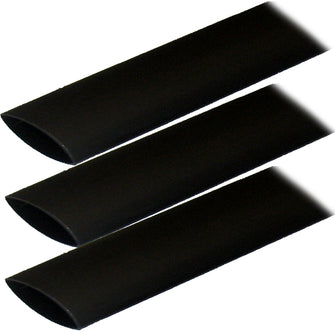 Ancor Adhesive Lined Heat Shrink Tubing (ALT) - 1" x 6" - 3-Pack - Black | 307106