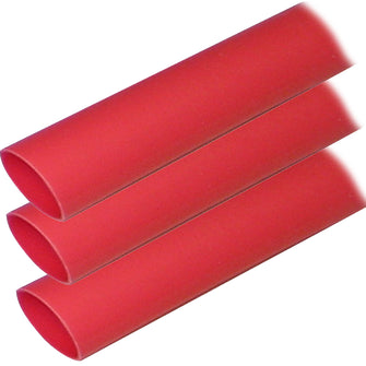 Ancor Adhesive Lined Heat Shrink Tubing (ALT) - 1" x 12" - 3-Pack - Red | 307624