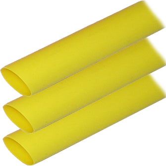 Ancor Adhesive Lined Heat Shrink Tubing (ALT) - 1" x 6" - 3-Pack - Yellow | 307906