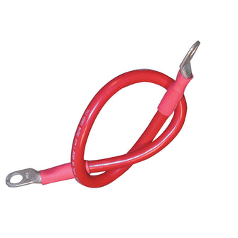 Ancor Battery Cable Assembly, 4 AWG (21mm&#178;) Wire, 3/8" (9.5mm) Stud, Red - 18" (45.7cm) | 189131