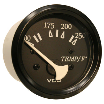 VDO Cockpit Marine 52mm (2-1/16") 250&deg; F Water Temperature Gauge - Black Dial/Bezel | 310-11801