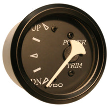 VDO Cockpit Marine Trim Gauge - f/ Mercury/Volvo/Yamaha 2001+ Engines - Black Dial/Bezel | 382-11803