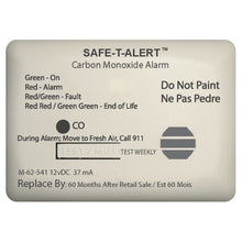 Safe-T-Alert 62 Series Carbon Monoxide Alarm w/Relay - 12V - 62-541-Marine-RLY-NC - Surface Mount - White | 62-541-MARINE-RLY-NC