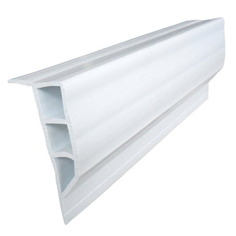 Dock Edge Standard PVC Full Face Profile - 16' Roll - White | 1160-F