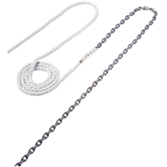 Maxwell Anchor Rode - 15&#39;-1/4" Chain to 150&#39;-1/2" Nylon Brait | RODE38