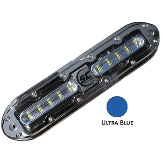 Shadow-Caster SCM-10 LED Underwater Light w/20' Cable - 316 SS Housing - Ultra Blue | SCM-10-UB-20