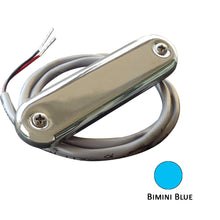 Shadow-Caster Courtesy Light w/2' Lead Wire - 316 SS Cover - Bimini Blue - 4-Pack | SCM-CL-BB-SS-4PACK